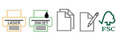 Dessa A4-etiketter kan användas i laser- eller inkjetskrivare, kopiator eller för handskrift 