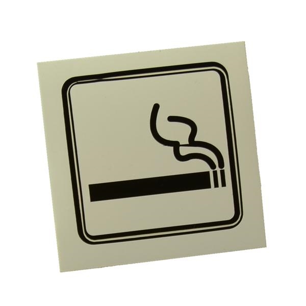Rökning tillåten, väderbeständig etikett