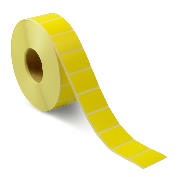 Etiketter 30 x 20 mm, gul, Etiketter med löpande nummer. Du väljer själv nummerföljd.