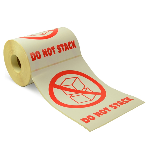 Varning: Får inte staplas/Do not stack, 300 st.