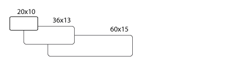Demand Jet Matcoatede etiketter, smalle aflange rektangler