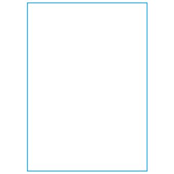 A4-1 slids, 1 stansade etiketter/ark, 210,0 x 295,3mm vit matt - Etiketter på A-4 ark, vit matt