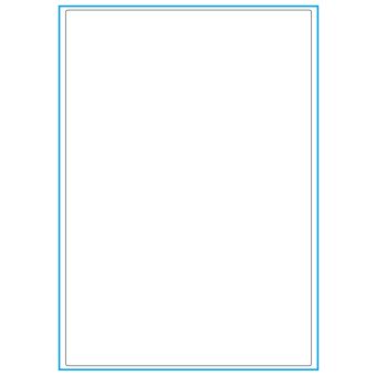 A4-1, 1 Stansad etiketter/ark, 199,6 x 289,0 mm, vit matt, 100 ark - Etiketter på A-4 ark, vit matt