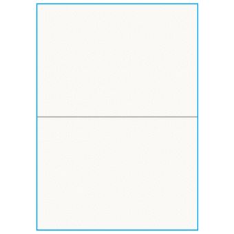 A4-2 slids, 100% Recycled, 2 stansade etiketter/ark, 210,0 x 147,6 mm, benvit/matt, 75 ark - A-4 etiketter, 100% recycled