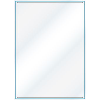 A4-1, Gloss, 1 stansat etikett/ark, 199,6 x 289,0 mm, vit/gloss , 100 ark - Etiketter på A-4 ark, vit blank