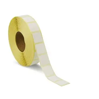 Transferetiketter på rulle, 20 x 20 mm - 2.500 st. - Neutrala etiketter till etikettskrivare