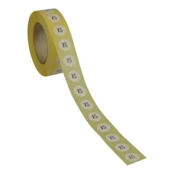 Storleksmärken, XS, 1.000 st. - Diverse