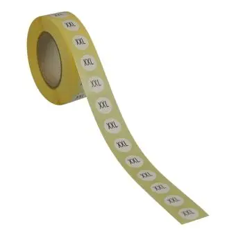 Storleksmärken, XXL, 1.000 st. - Diverse