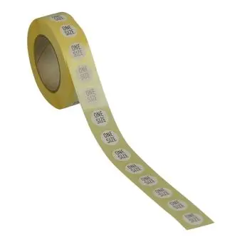 Storleksmärken, One Size, 1.000 st. - Diverse