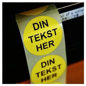 Etikett 38 x 17 mm, vit, 1000 st. avtagbart lim - 