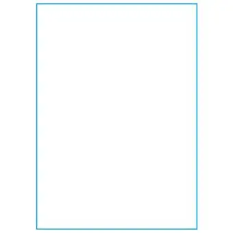 A4-1 slids, 1 stansade etiketter/ark, 210,0 x 295,3mm vit matt - Etiketter på A-4 ark, vit matt
