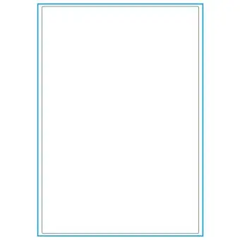 A4-1, 1 Stansad etiketter/ark, 199,6 x 289,0 mm, vit matt, 100 ark - Etiketter på A-4 ark, vit matt