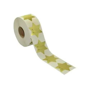 Guldstjerner,  til og fra mærker,500 stk. 50x58 mm - Diverse