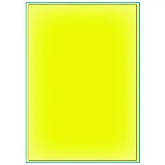 A4-etiketter, 1 stansad etikett/ark, 199,6 x 289,0 mm, gul neon , 100 ark - Etiketter på A-4 ark, gul neon