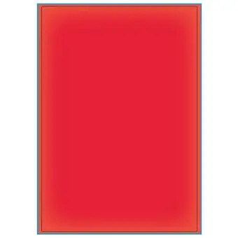 A4-etiketter, 1 stansad etikett/ark, 199,6 x 289,0 mm, röd neon , 100 ark - Etiketter på A-4 ark, röd neon