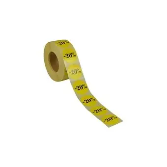 Rabattetiketter (rabatt 20%), 1000 st. - Förtryckta etiketter