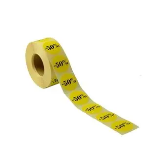 Rabattetiketter  (rabatt 50%), 1000 st. - Rabattetiketter