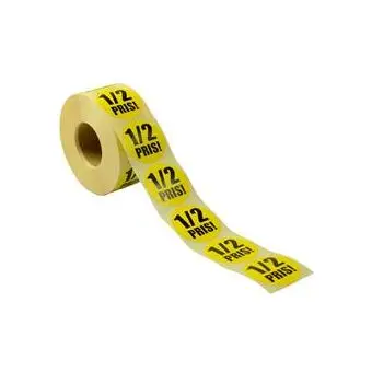 Rabattetiketter  (½ pris), 1000 st. - Rabattetiketter