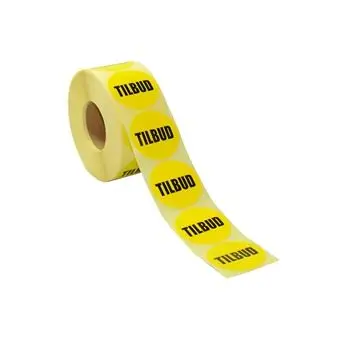 Rabatmærker (tilbud), Ø43 mm, 1000 stk. - Rabattetiketter