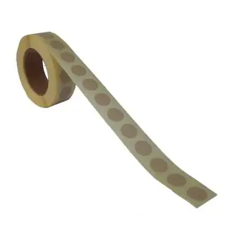 Rund etiket, Ø13, beige, 1000 st. - Runda etiketter
