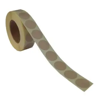 Rund etiket, Ø19, beige, 1000 st. - Runda etiketter