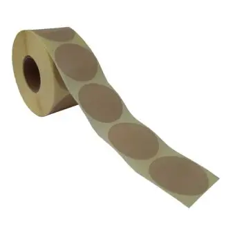 Rund etiket, Ø50, beige, 1000 st. - Runda etiketter
