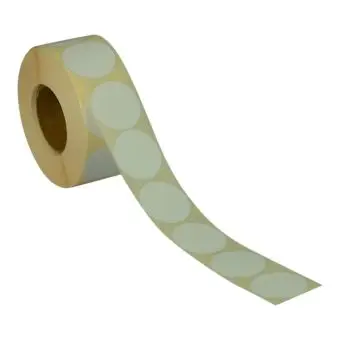 Rund etiket, Ø32, vit, 1000 st. - Runda etiketter