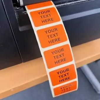 Etikett 30 x 20 mm, orange, 1000 st. - Printshop