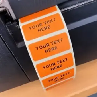 Etikett 38 x 17 mm, orange, 1000 st. - Printshop