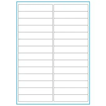 A4-etiketter, 28 stansade etiketter/ark, 99,0 x 20,0 mm, heavy duty, 50 ark - Etiketter på A-4 ark, heavy duty