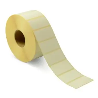 Etikett 50 x 25 mm, vit, 1000 st. - Fortlöpande nummer